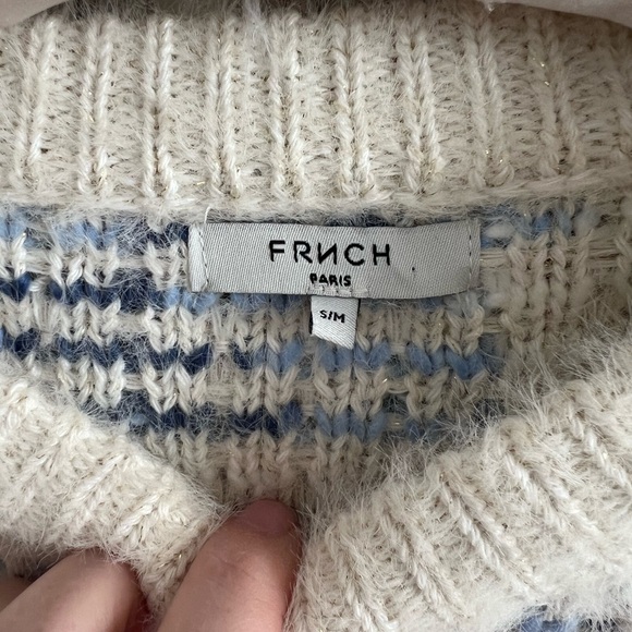 FRNCH Knit Tweed Mohair Sweater - Picture 3 of 5